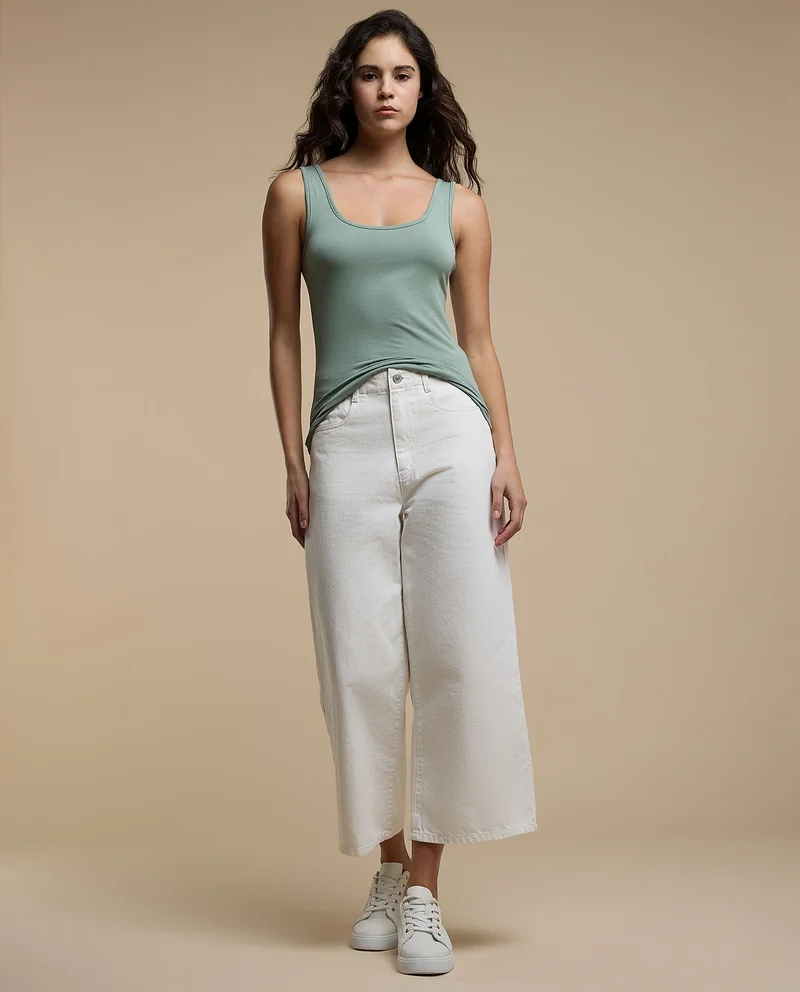 أر أند بي Solid Modal Tank Top