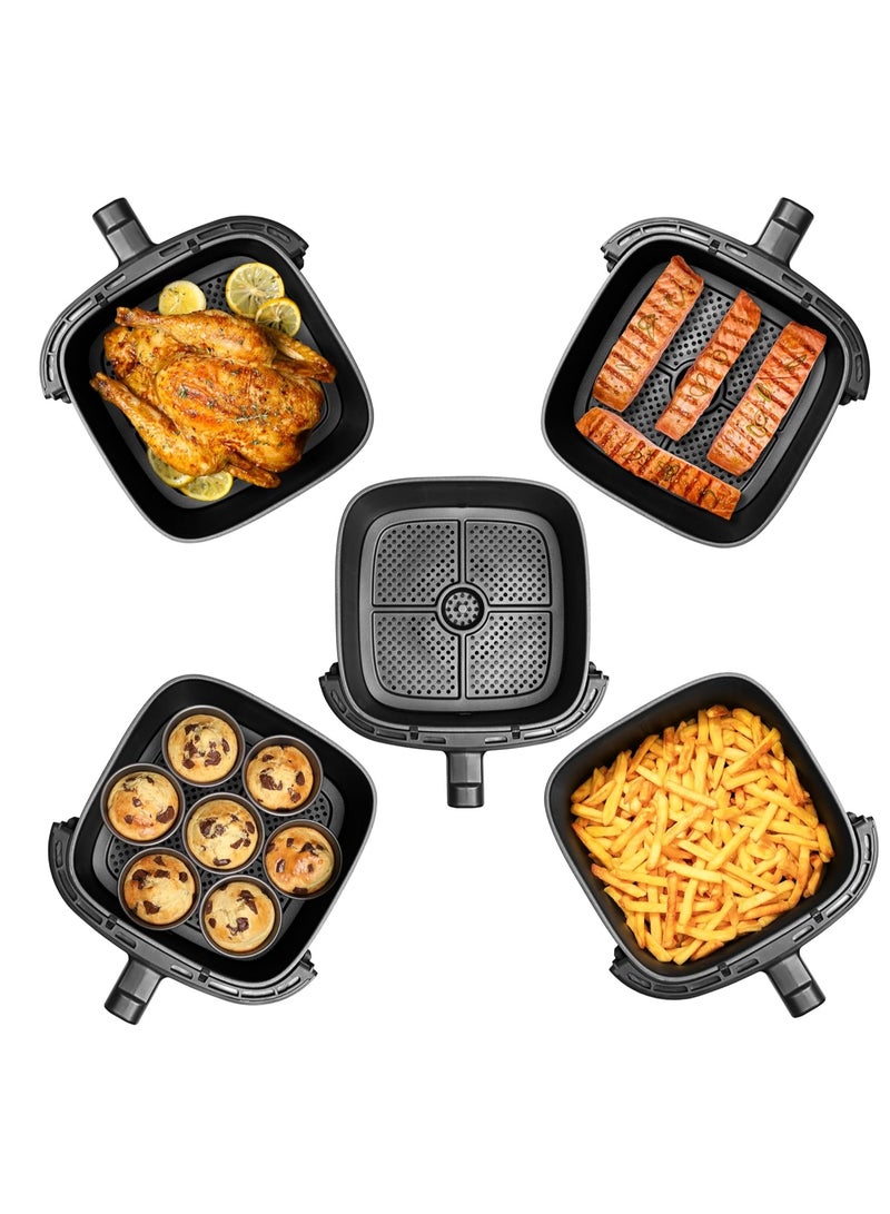 Tefal Easy Fry Max, Hot Air Fryer, 5 Liters, 1550 Watt, 10 Programs, Digital - EY2458EG 5 L 1550 W EY2458EG Black - Image 5