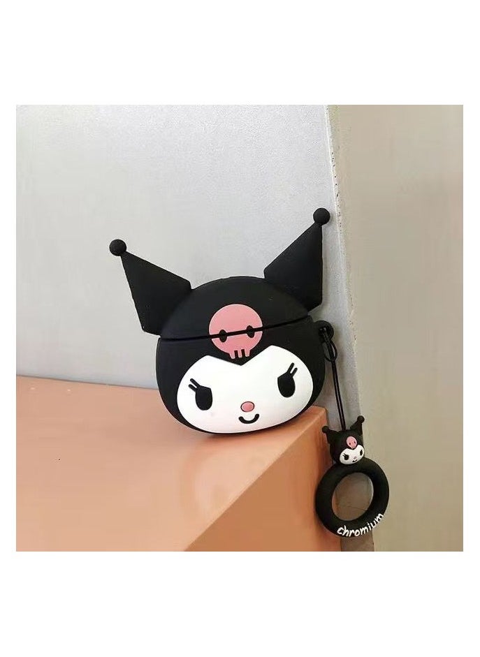 Generic - For Bluetooth Headset Air Pods Pro 2 Generation Protective Case - Kuromi Protective Case - Silicone Drop Resistant Waterproof Case - Image 1