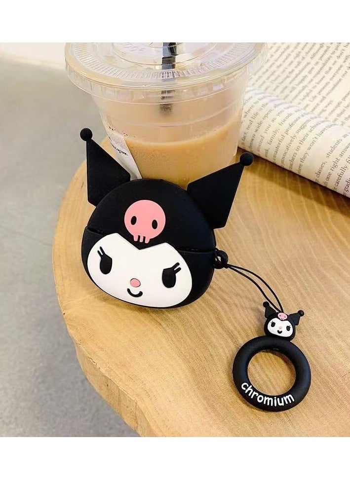 Generic - For Bluetooth Headset Air Pods Pro 2 Generation Protective Case - Kuromi Protective Case - Silicone Drop Resistant Waterproof Case - Image 1