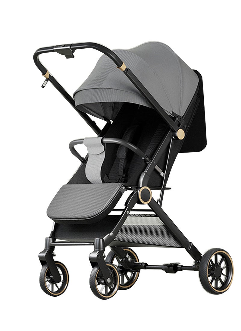 MaBaby - Baby Stroller, Can Sit And Lie,Three Point Safety Belt Lightweight Stroller For Travel, With Handle And Pocket - Image 1
