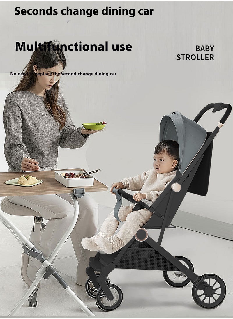 MaBaby - Baby Stroller, Can Sit And Lie,Three Point Safety Belt Lightweight Stroller For Travel, With Handle And Pocket - Image 1
