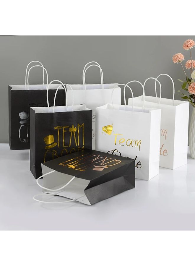 Wedding Favor Bags Bulk 6pcs Bride and Groom Candy Pouches Party Decor - Image 4