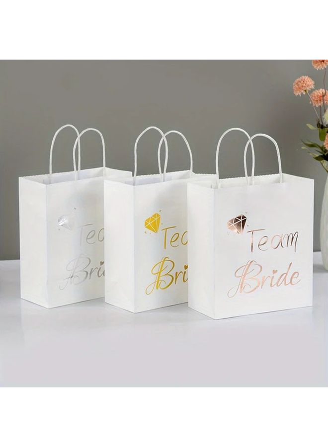 Wedding Favor Bags Bulk 6pcs Bride and Groom Candy Pouches Party Decor - Image 3