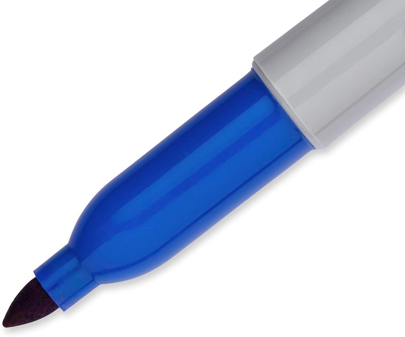Sharpie Permanent Markers, Blue, Fine Tip, Bulk Set, 36 Count - For Plastic, Metal, Wood, And More - Image 5