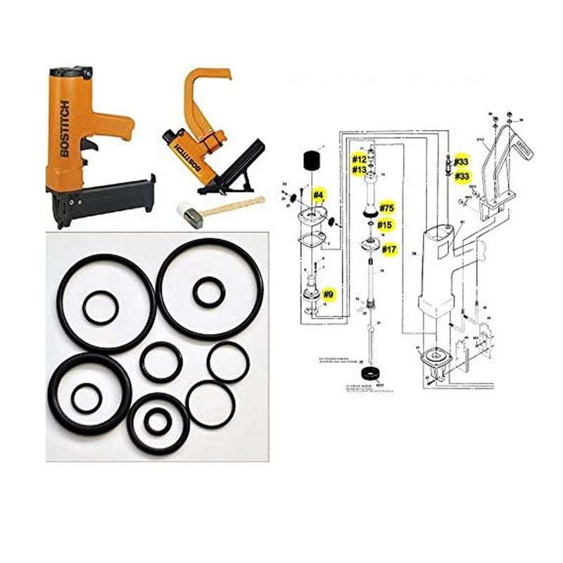 Hakatop ORing Tool Repair Kit for MIII MIIIFN MIIIFS Bostitch Hardwood Floor Nailer