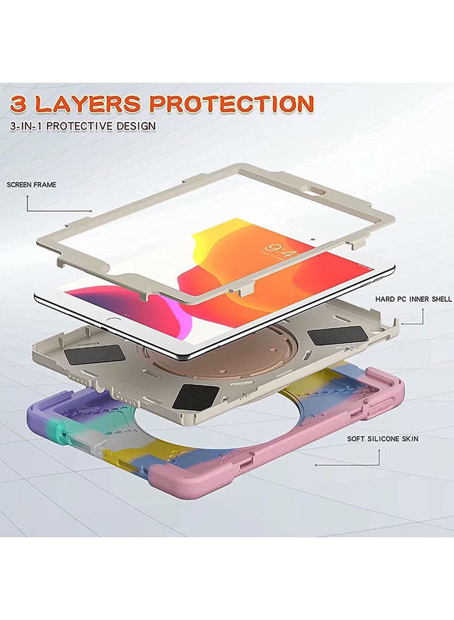 Protective Ring Case Cover For Apple iPad Multicolor - Image 5
