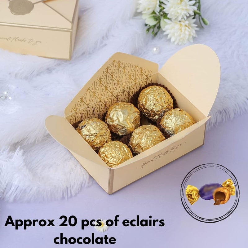 Satyam Kraft SATYAM KRAFT 10 Pcs Small Decorative Folding Storage Paper Box For Return Gift, Boxes, Engagement, Dry Fruits Gifting & Wedding Invitations (Pack Of 10) (Light Pink) - Image 5