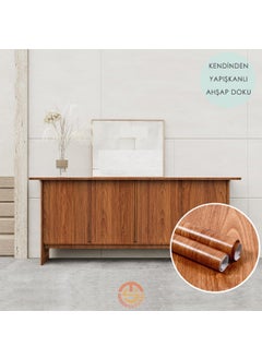 Technosmart 60CM×100CM Self Adhesive Wood Look Covering Paper Kitchen Cabinet Table Wall  - Image 4