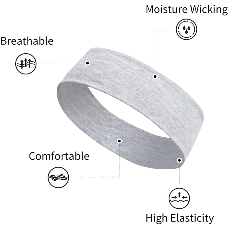TERSE Hair Bands for Women's Hair Thin Cloth Headbands for Women Soft Stretchy Head Bands Solid Hair Hands - Image 4