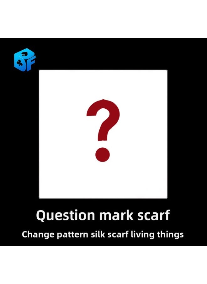 null - Northern Magic Silk Scarf 45x45cm Goldfish Question Mark Stage Magic Props Real Silk Patterned Scarves For Youth Export Quality-Color:goldfish - Image 1