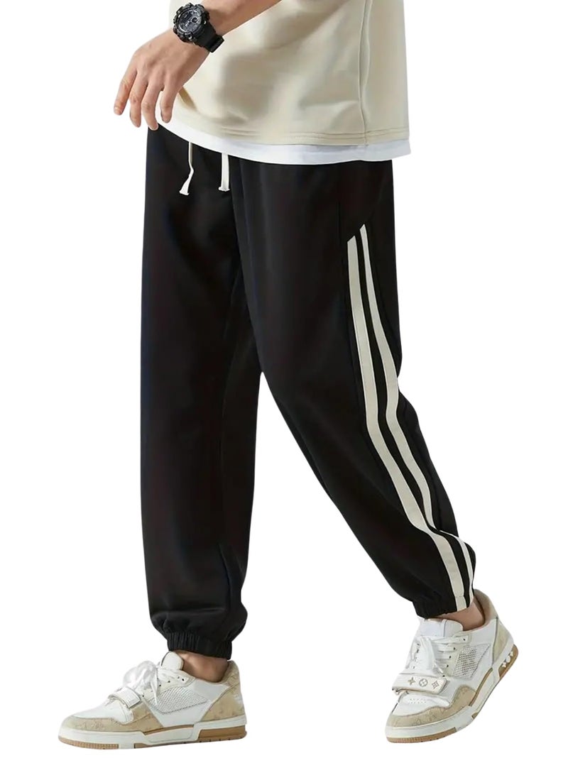 Lymio Track Pant for Men || Regular Fit || Track Pants || Full Elastic Jogger Track Pant (TP-32-Black-2XL) - Image 4
