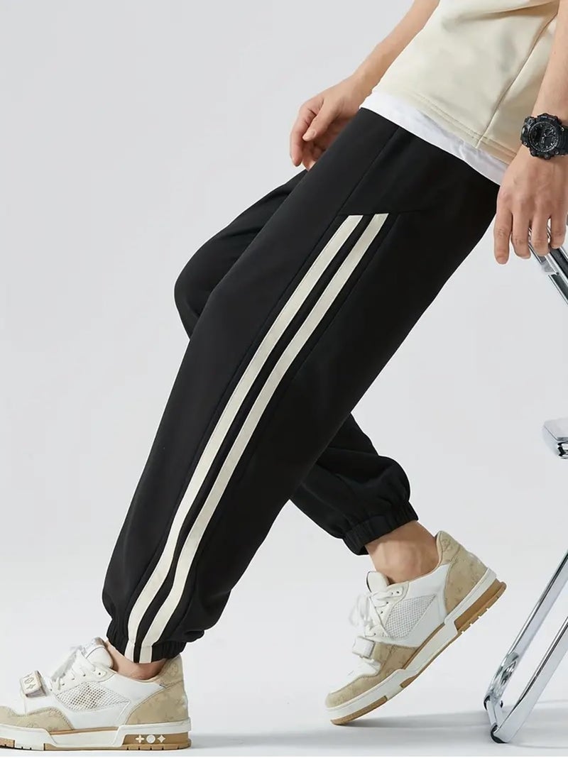 Lymio Track Pant for Men || Regular Fit || Track Pants || Full Elastic Jogger Track Pant (TP-32-Black-2XL) - Image 2