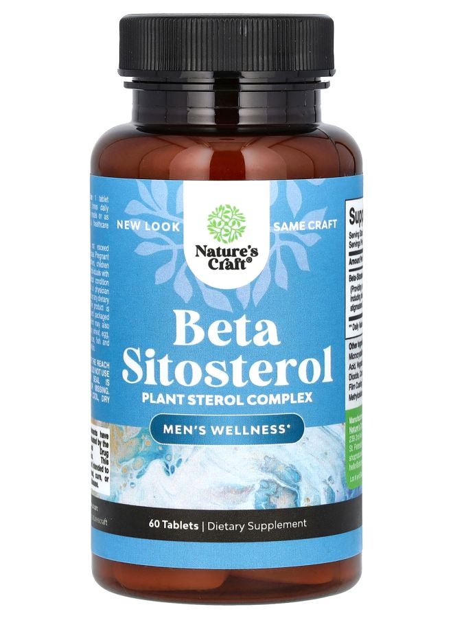 Nature's Craft Beta Sitosterol 500 mg 60 Tablets - Image 1