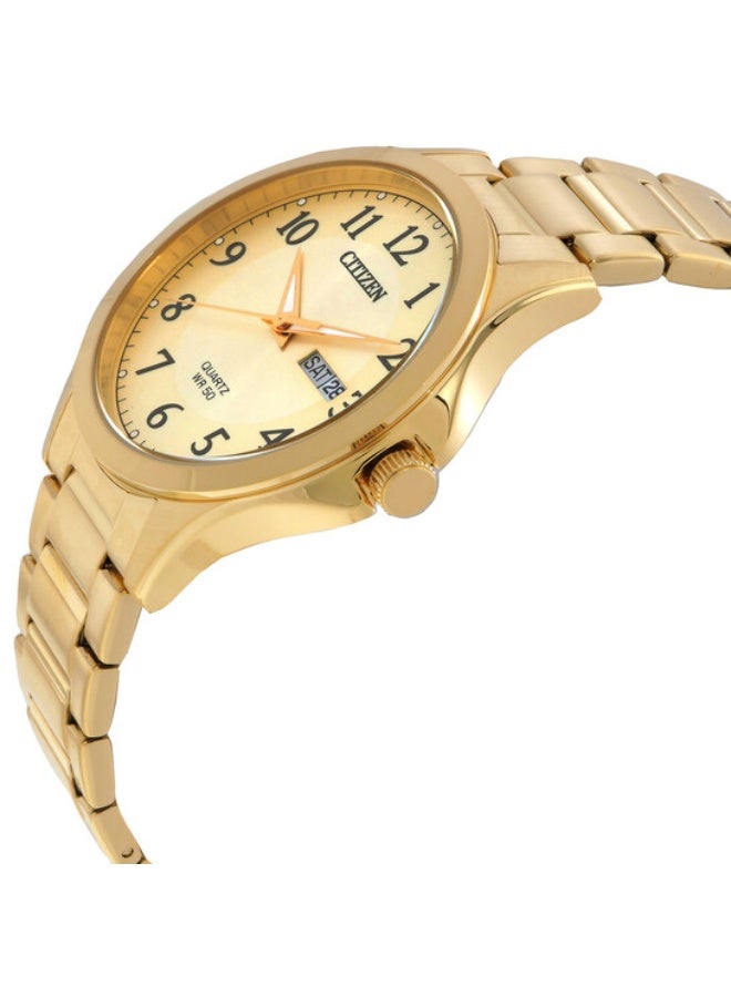 سيتيزن ساعة سيتيزن كوارتز للرجال بمينا ذهبي BF2028-83P - Image 2