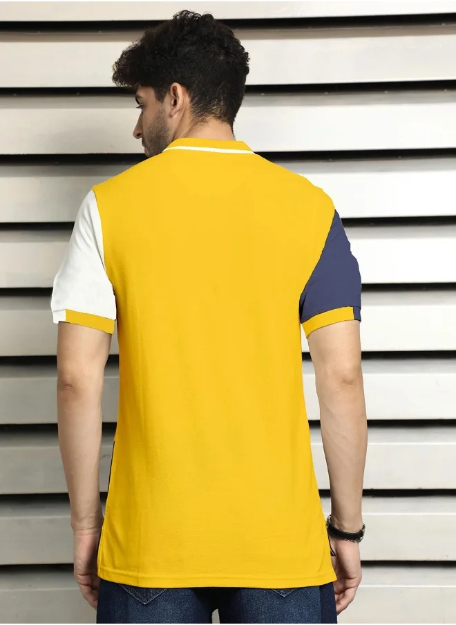 هاي ستار Men Yellow T-shirts