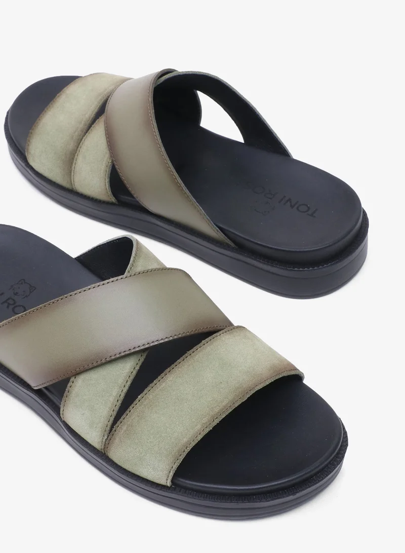 TONI ROSSI Olive Vance Casual Men’s Sandals for Men | Best Price UAE