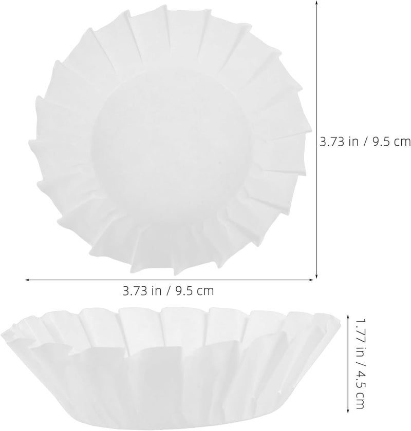 Basque Cake Baking Cups 4-inch Oilproof Paper Cupcake Liners 50pcs Greaseproof Muffin Wrappers for Kitchen Baking and Party Use - Image 2