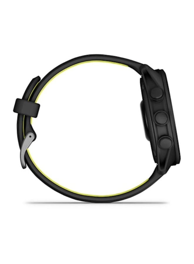 GARMIN Forerunner 170 - 43MM - Black/Amp Yellow  - Up to 10 Days of Battery Life - 1.2” AMOLED Display , Chemically-strengthened glass, Heart Rate Monitor, All day stress monitor, Gps tracking, Tap to Pay, iOS and Android compatible Black/Amp Yellow - Image 4