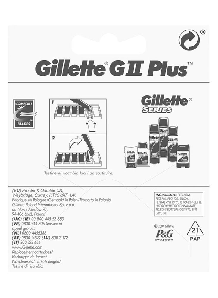 Gillette GII Plus Cartridges - Pack of 10 - Image 2