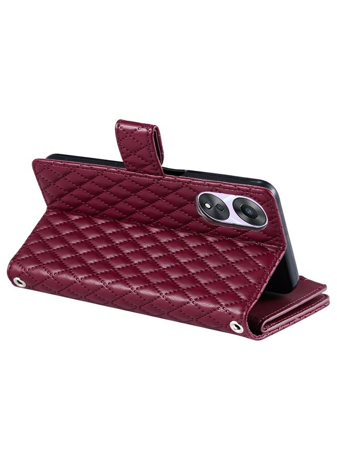 اس-توب جراب هاتف OPPO A58 5G بسحاب شبكي لامع من الجلد - Image 5