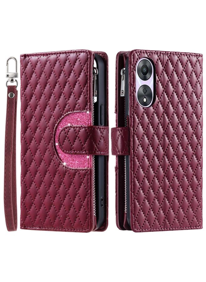 اس-توب جراب هاتف OPPO A58 5G بسحاب شبكي لامع من الجلد - Image 3