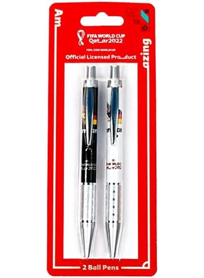 FIFA 2022 Country Retractable Ball Pen Set 2 Pcs Germany - Image 2