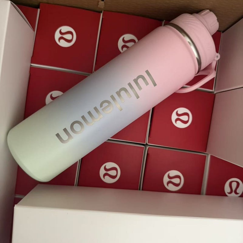 Double Wall Stainless Steel Vacuum Insulated Sports Water Bottle with Straw Lid, 24h Cold Retention, Large Capacity
