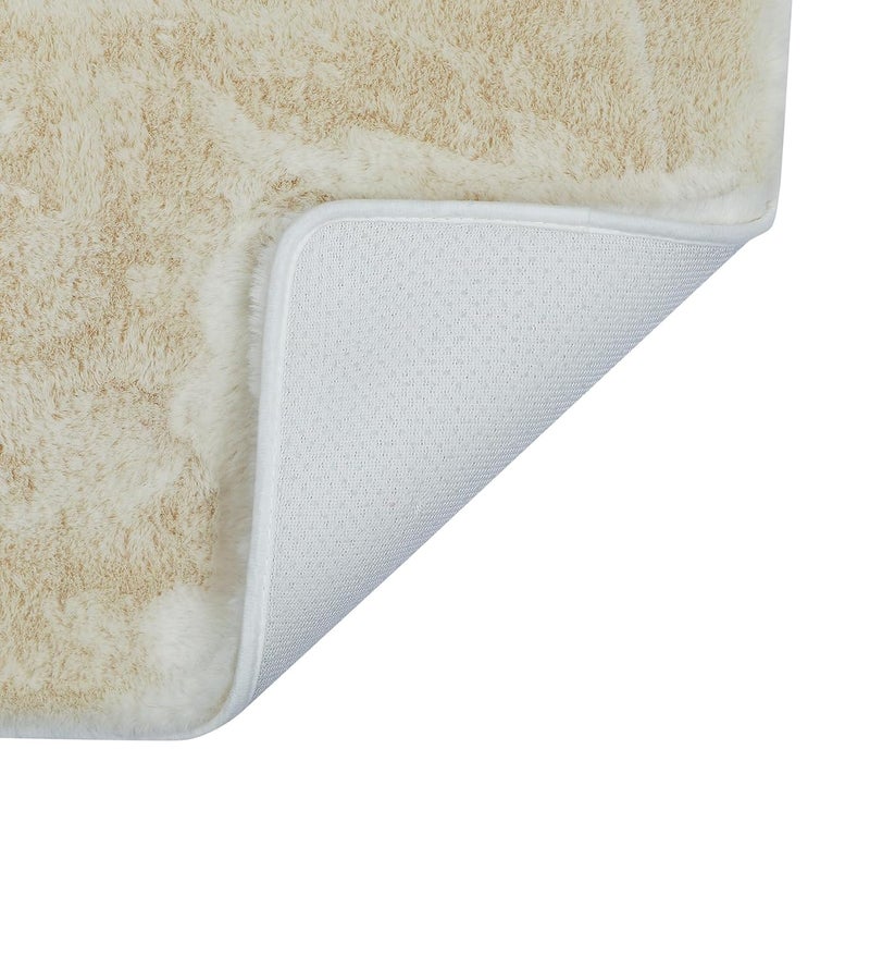 Panço Fur Stylish Anti-Skid Backing Super Soft Runner for Bathroom, Kitchen & Living Room Runner, Anti -Skid, Bedside Runner for Bedroom, Floor, Home Decoration, Cashmere 50X150 Cm, Beige - Image 4