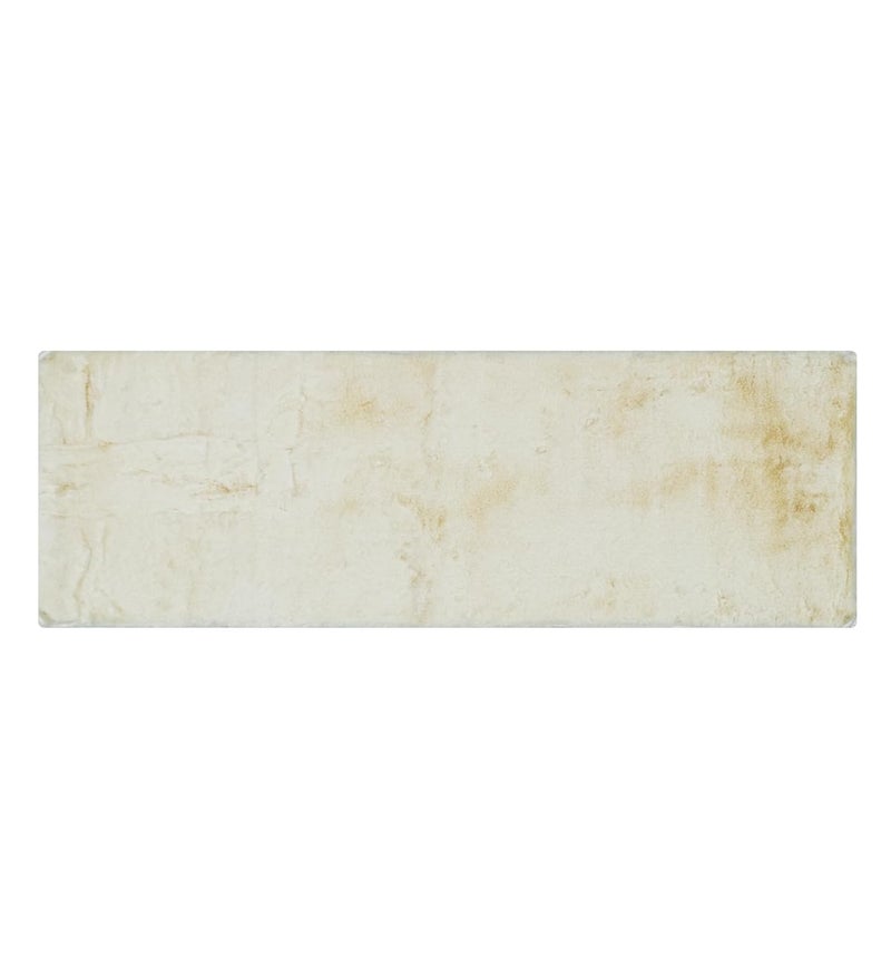 Panço Fur Stylish Anti-Skid Backing Super Soft Runner for Bathroom, Kitchen & Living Room Runner, Anti -Skid, Bedside Runner for Bedroom, Floor, Home Decoration, Cashmere 50X150 Cm, Beige - Image 2