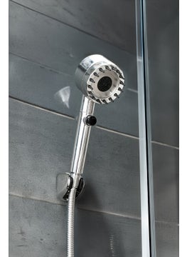 Ömas Automation 3 Function Aqua Therapy Massage Shower Head Set, Chrome Color Shower Set, Hose, Jointed Shower Set