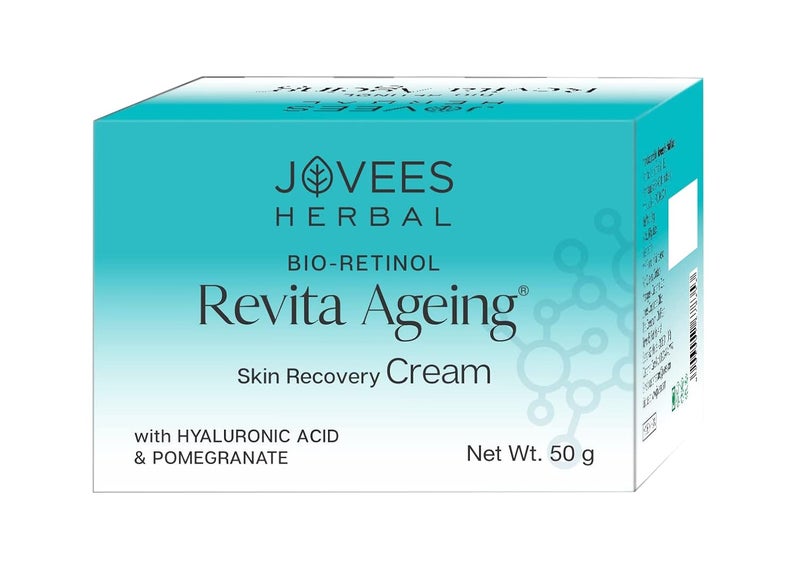 Jovees Herbal BioRetinol Revita Ageing Face Cream  Made with EcoCertified BioRetinol  Reduce Sign of Ageing Hyperpigmentation  Improves Uneven Skin Tone 50g - Image 1