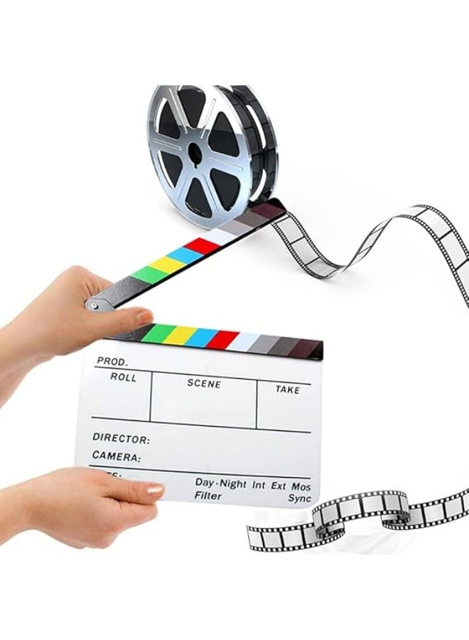 Movie Directors Clapboard Professional Clapper Board for Film Video Movie Film Shooting - Image 1