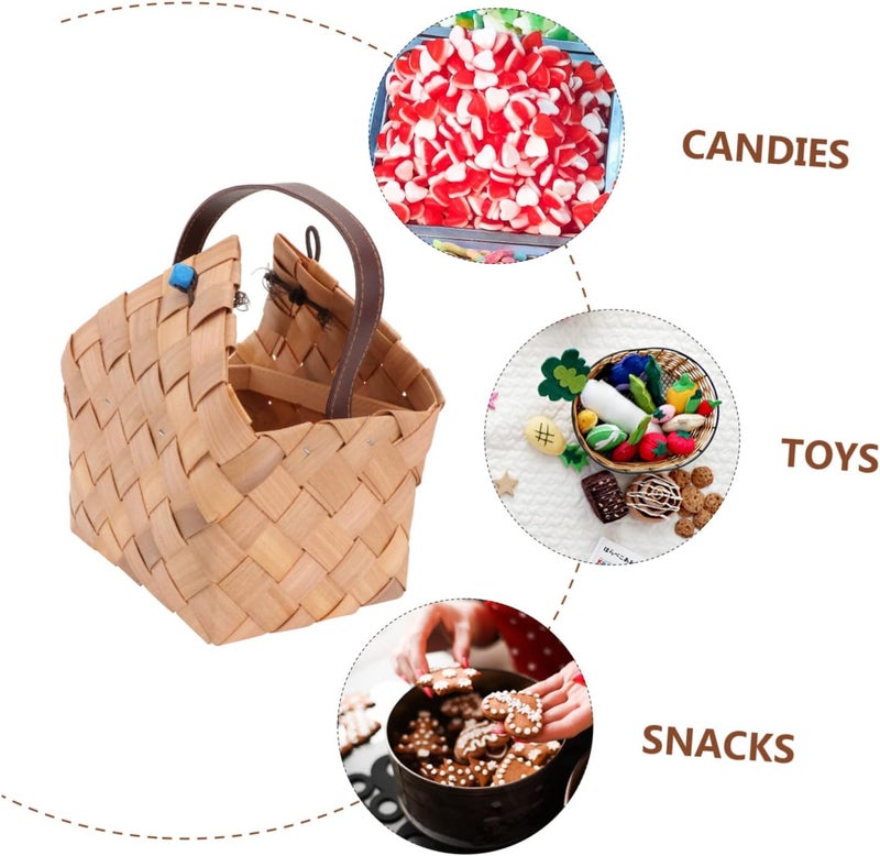 Hand-woven Basket Decorative Storage for Wrapping Fashionable Party Supply - Image 4