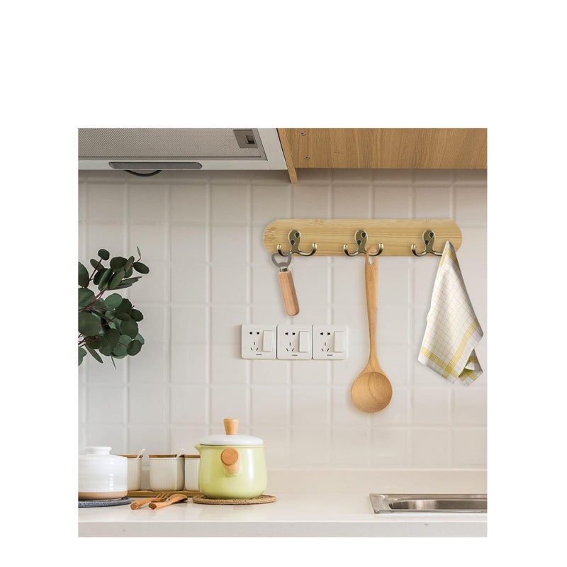 SOLARAE 10Pcs Double Prong Coat Hooks Hardware, Antique Brass Towel Hooks Wall Mounted with 20 Screws, Metal Hooks for Hanging Coats, Towel, Hat, Key, Bag（Antique Brass） - Image 5