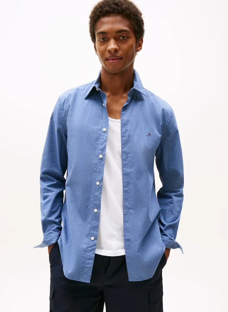 TOMMY HILFIGER Regular Fit Print Poplin Shirt