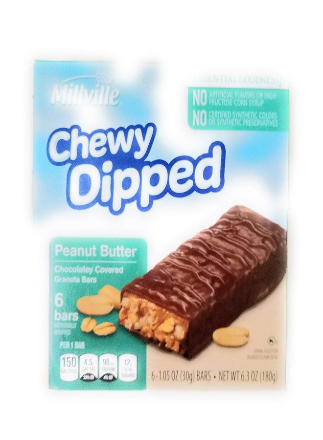 Millville Chewy Dipped Chocolate Cover Granola Bar (Peanut Butter) - Image 1