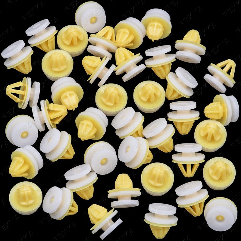 Rexka 40pcs Wheel Flare Moulding Clips DYC101420 Compatible with Land Rover Freelander Ranger Rover LR3 LR4 - Image 2