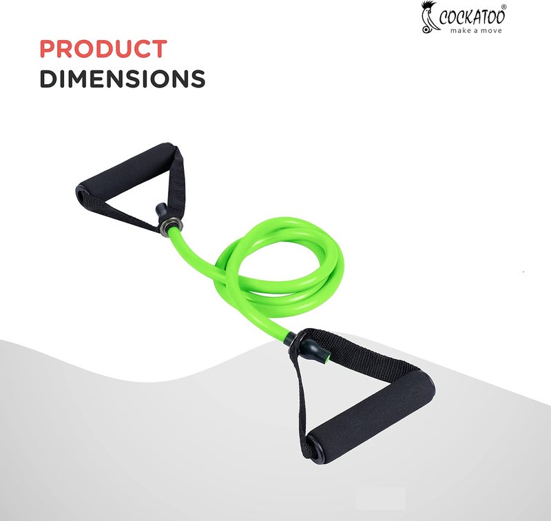 RHYNOFIT Toning Resistance Tube for Stretching, Full Body Workout, Home Gym Resistance Tube - Image 3