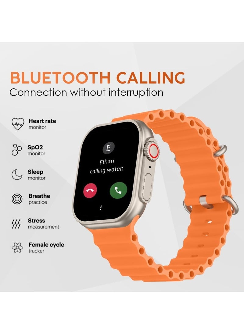 Smart Watch - 4 in 1 Smart Watch With 2.03 Inch HD Screen Bluetooth Connection Multiple Sports Modes Supports 4G SIM Card And Multiple Apps With 4 Extra Bracelet - Image 1