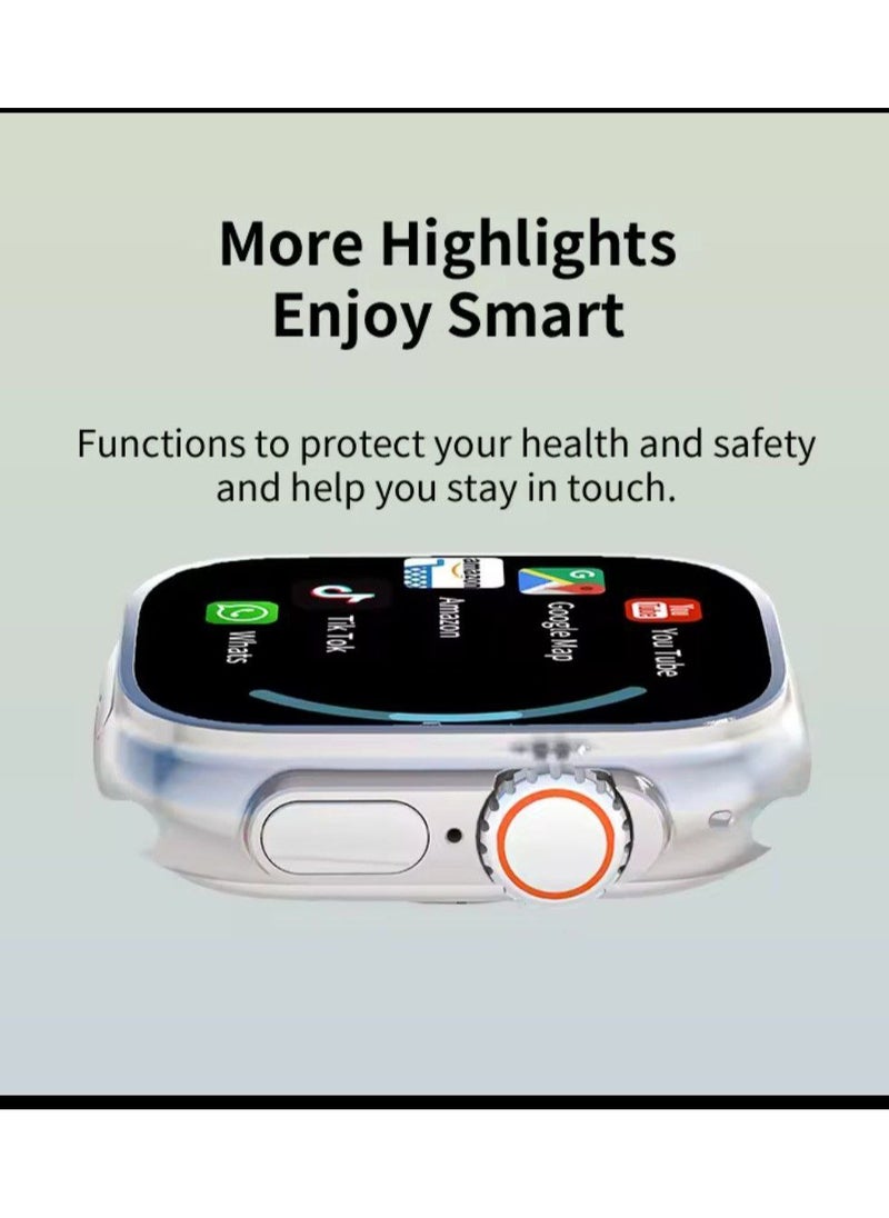 Smart Watch - 4 in 1 Smart Watch With 2.03 Inch HD Screen Bluetooth Connection Multiple Sports Modes Supports 4G SIM Card And Multiple Apps With 4 Extra Bracelet - Image 1