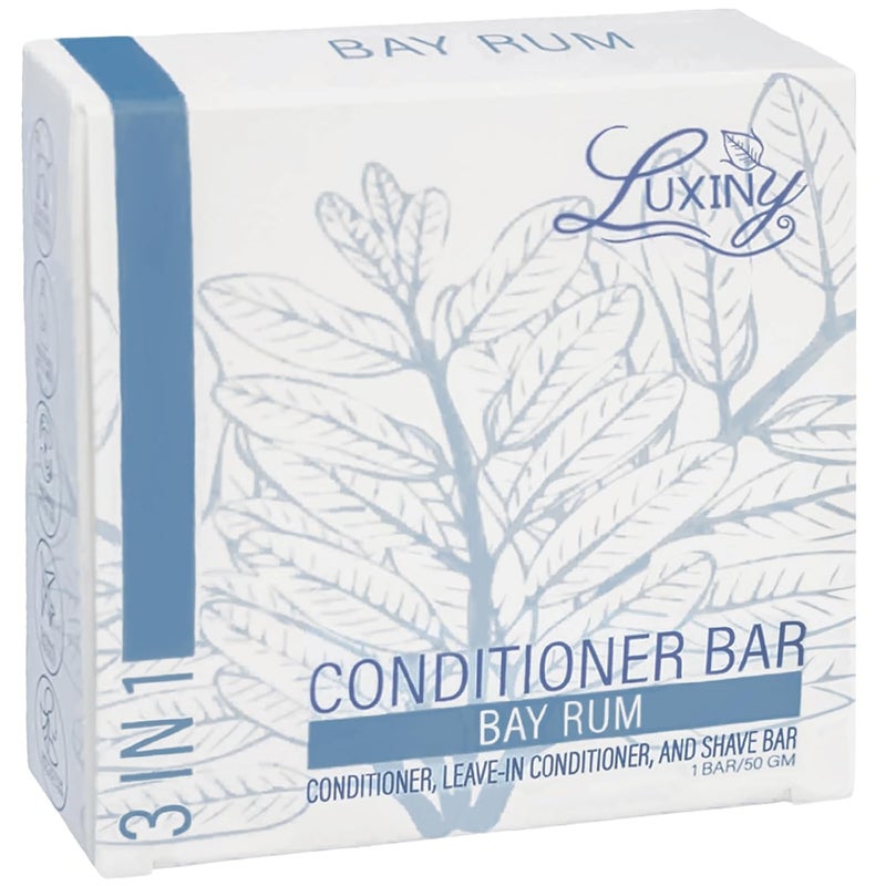 Natural Conditioner Bar for Hair  Moisturizing Conditioner Shave Oil puck Made in USA Up to 70 Uses of Vegan Paraben  Sulfate Free Conditioner  All Hair  Skin Types 50mg Bay Rum