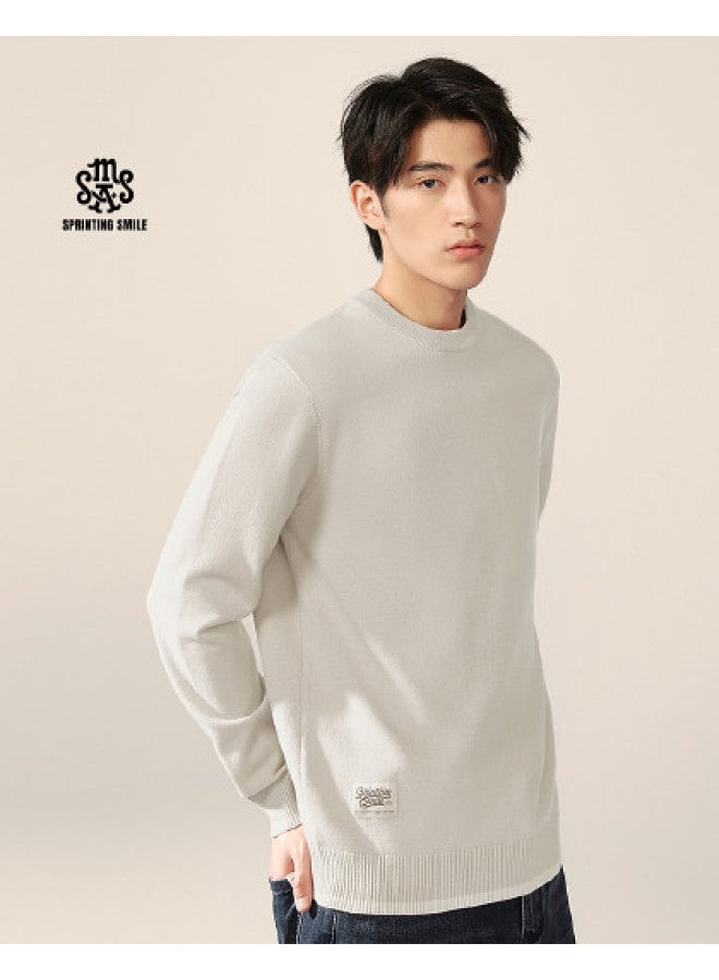 HLA Base Layer Shirt】hot Spring And Autumn New Street Fashion Imitation Cashmere Comfortable Skin-friendly Men's Long Sleeve Knit Sweater - Image 1