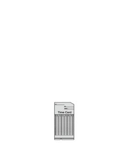 DSB DSB TC-6 Time Cards, 100/Pack  - Image 2