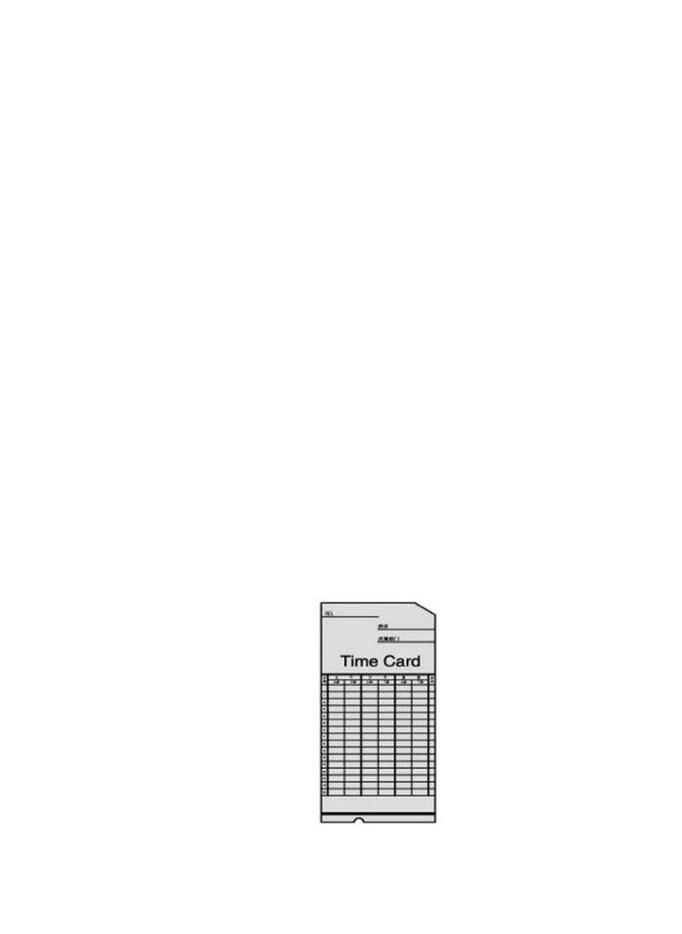 DSB DSB TC-6 Time Cards, 100/Pack  - Image 2