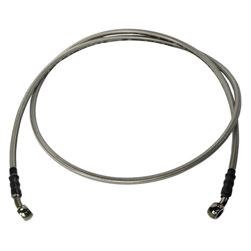 Vanlison Braided Hydraulic Brake Hose Line Brake Cable Universal Brake Lines Compatible with Dirt Bike Softail ATV UTV Go Kart GY6 Scooter 10mm Banjo Ends M10 31.5" / 80cm - Image 5