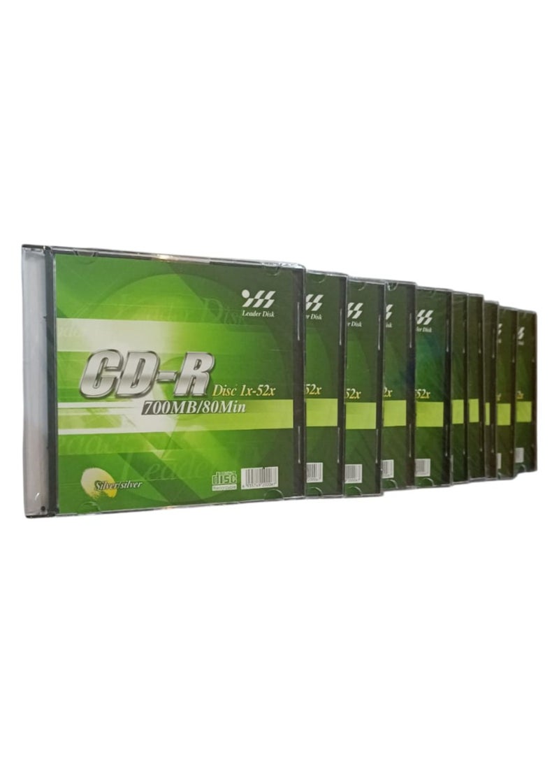 10-Piece CD-R 80 min 700 MB 52X - Image 1