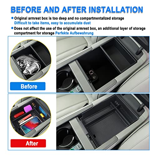 SHAOHAO For 2024 2025 Hyundai Palisade Center Console Organizer Tray for 2023 2024 2025 Hyundai Palisade SE/SEL/XRT/Limited/Calligraphy Armrest Storage Box Insert Tray Palisade 2024 2025 Accessories - Image 4