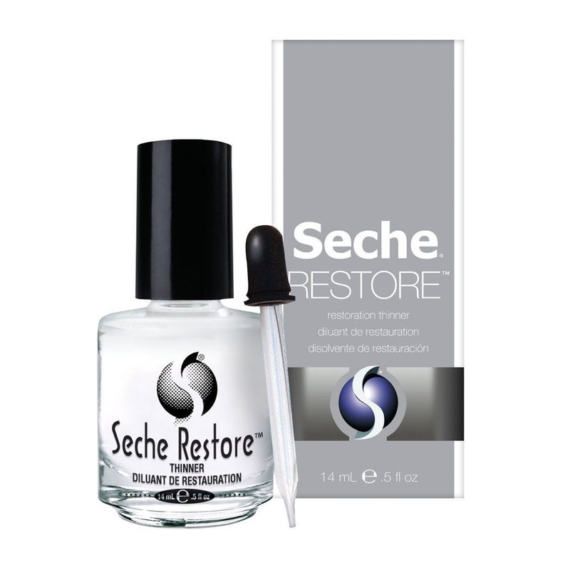 SECHE سيشي ريستور طلاء الأظافر - مخفف طلاء الأظافر، ينشط الطلاء المتكاثف، مخفف طلاء الأظافر، يطيل عمر المانيكير، 0.5 أونصة سائلة - Image 2