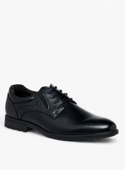 LBL by Shoexpress Solid Lace-Up Derby Shoes